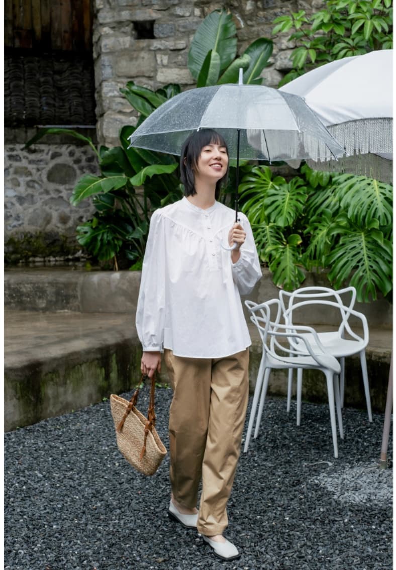 ベージュパンツ レディース 立体裁断ワイドシルエットパンツ