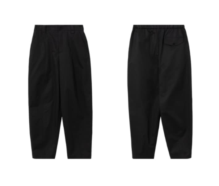 ベージュパンツ レディース 立体裁断ワイドシルエットパンツ