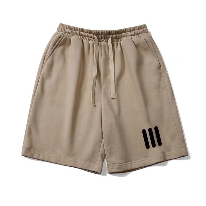 ベージュパンツ シンプルゆったりイージーショートパンツ