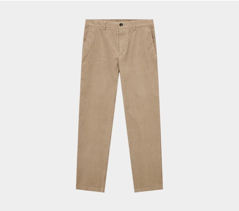 ベージュパンツ しなやかウォッシュ加工パンツ
