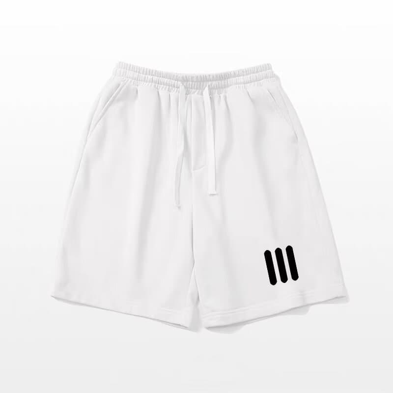 ベージュパンツ シンプルゆったりイージーショートパンツ