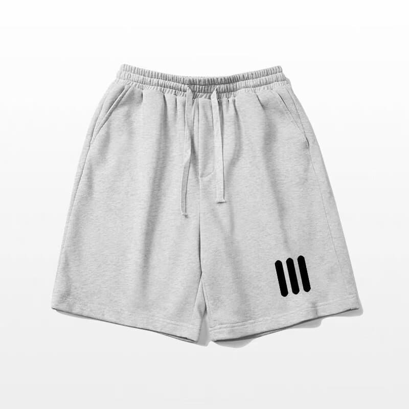 ベージュパンツ シンプルゆったりイージーショートパンツ