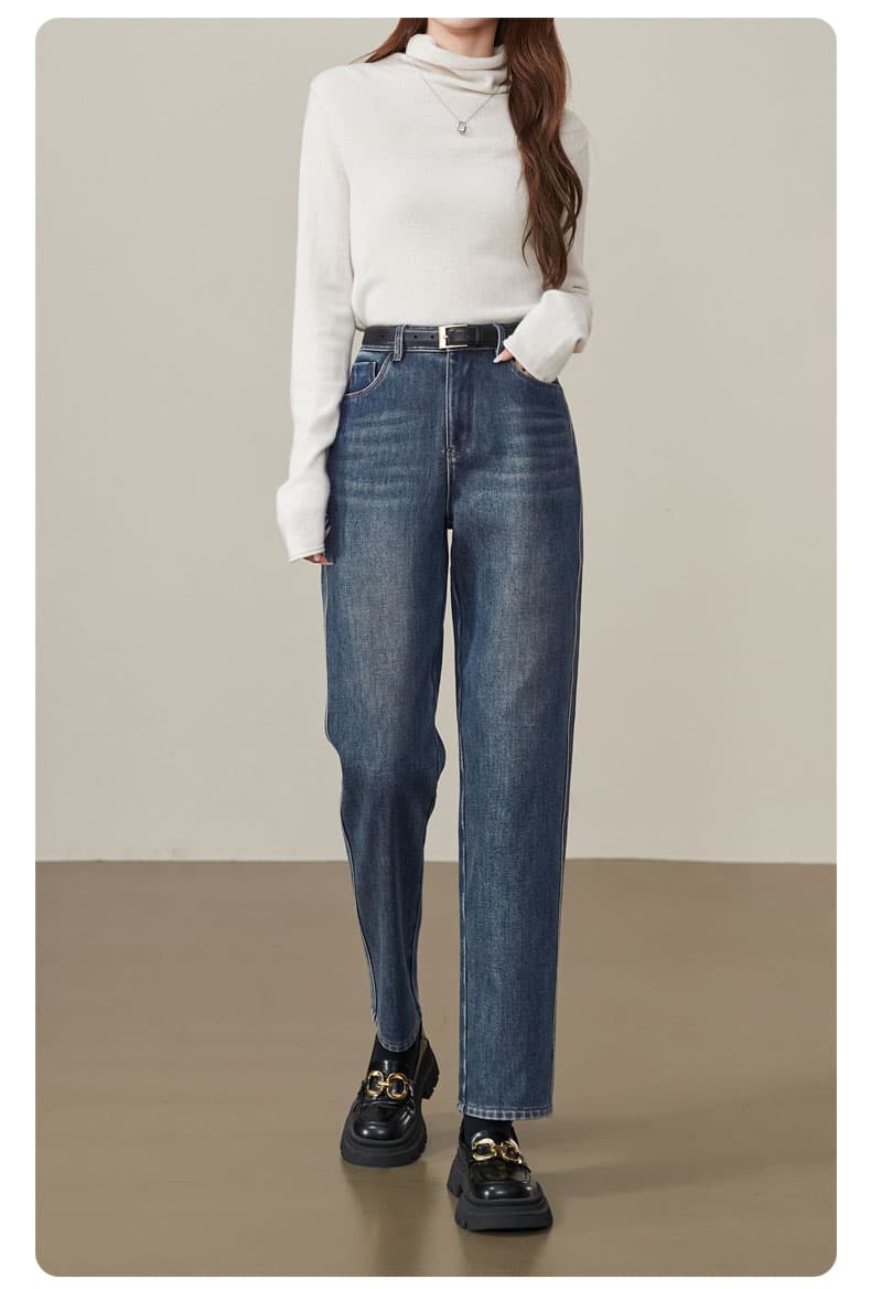 ベージュパンツ ゆったりシルエット ストレートパンツ