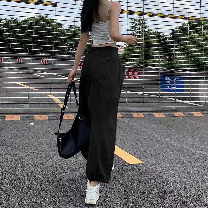 ベージュパンツ レディース ゆったりカジュアル バルーンパンツ