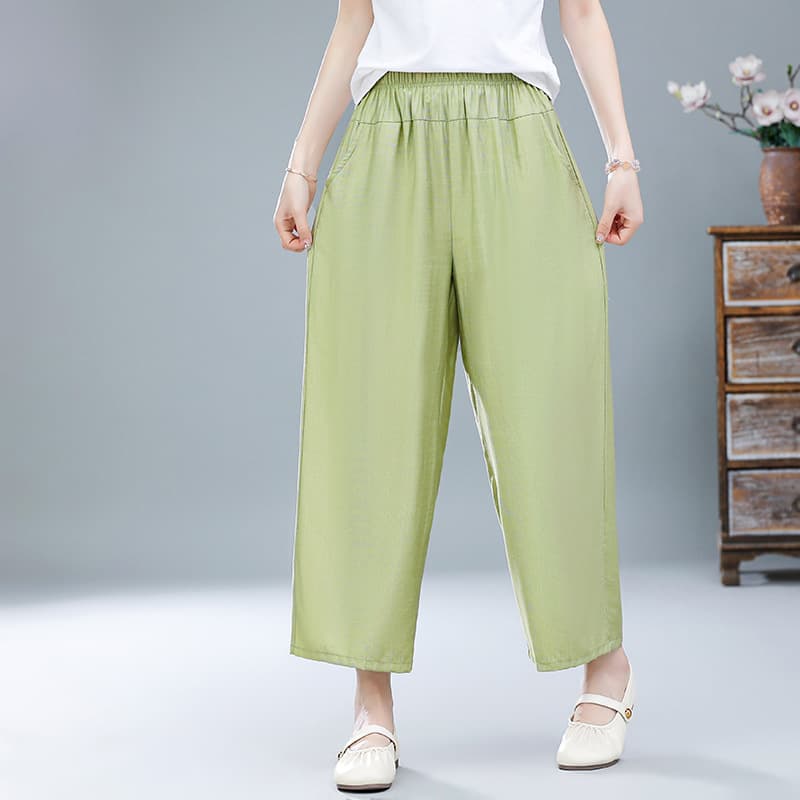 ベージュパンツ ベージュパンツ ゆったりワイドレッグチノパン