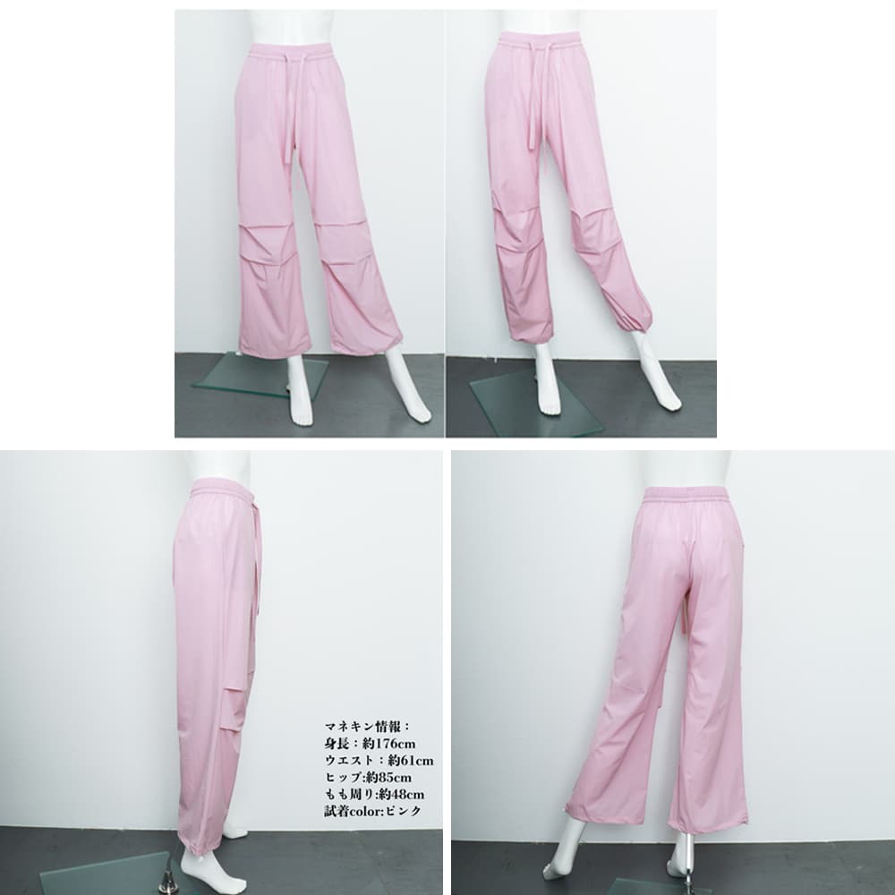 ベージュパンツ ベージュ カーゴパンツ ゆったり ストレート 韓国風